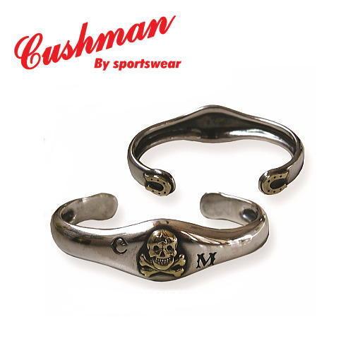 CUSHMAN（クッシュマン） 50'S スカル＆クロスボーン シルバーバングル