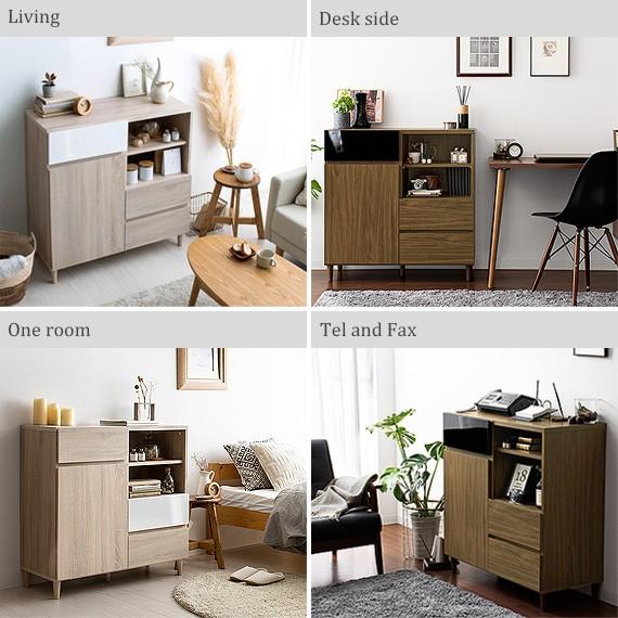 4FUL（フォーフル） キャビネット サイドボード 棚 リビング 収納 収納