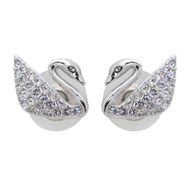 SWAROVSKI（スワロフスキー） ピアス SWAN スワン シルバー 1116357