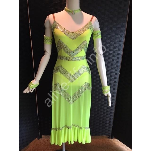 社交ダンス ラテンドレス 競技 デモ 衣装 Mサイズ ルンバ チャチャチャ