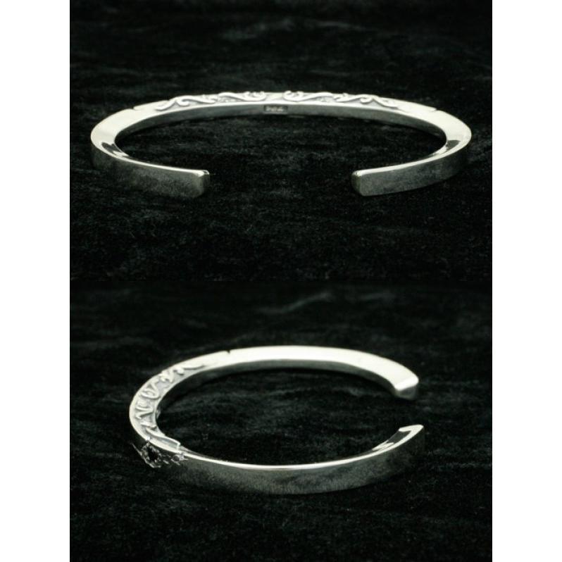 FAL バングル メンズ ブランド シルバー R.I.Pバングル キュービック