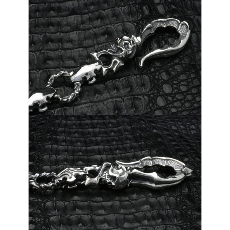 FAL スカル 十字架 ウォレットチェーン FAL スカル 十字架 ウォレット