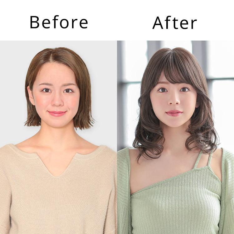 AQUADOLL VENUS 医療用ウィッグ セミロング ミディアム カール