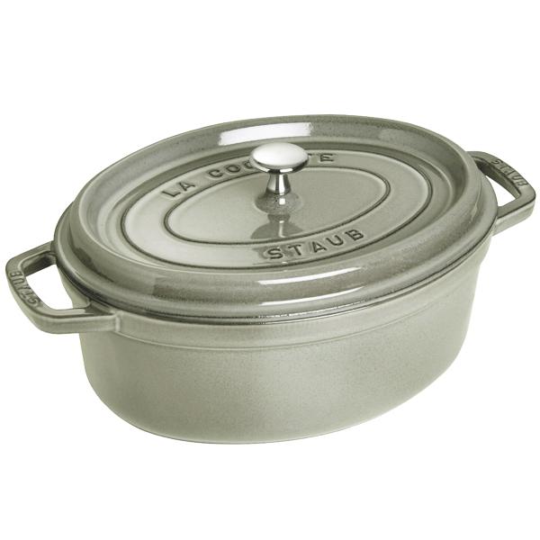 ストウブ（STAUB） ピコ・ココット オーバル 37cm グレー : 厨房市場