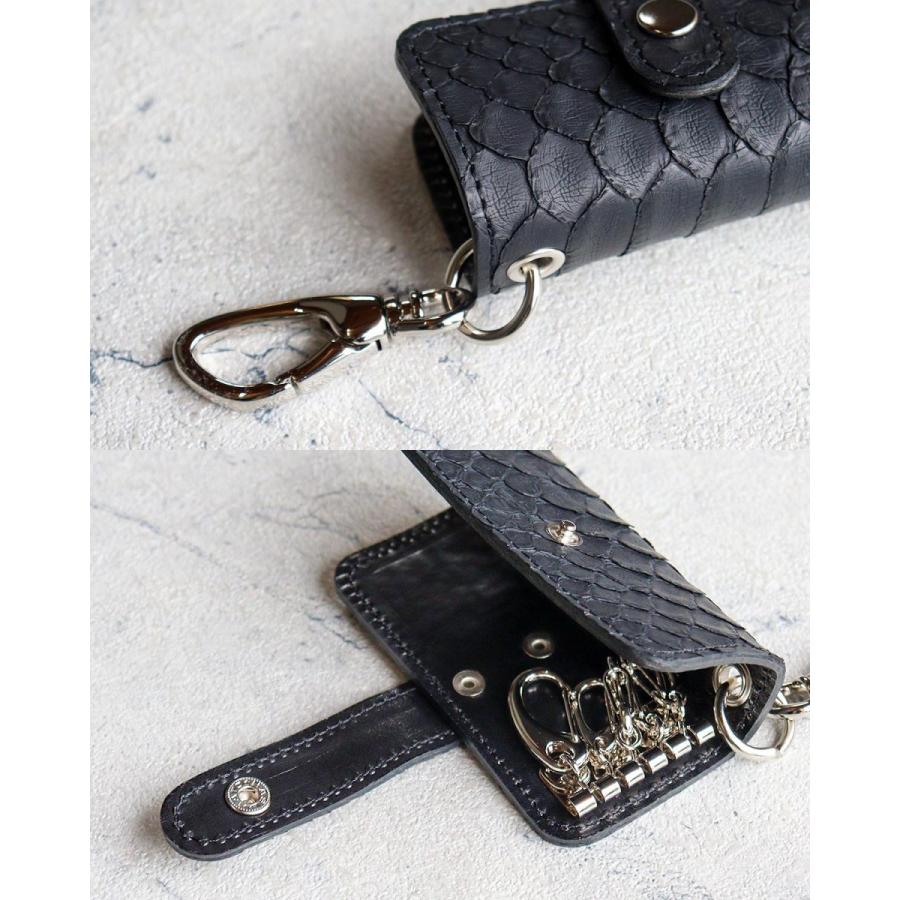 5連キーケース ZOO ズー 蛇革 ダイヤモンドパイソンメンズ 鍵 ZKC-054