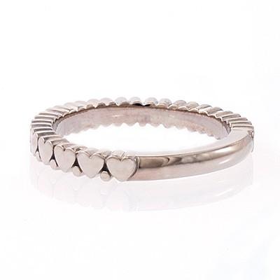 ピンキーリング K18ホワイトゴールド 指輪 小指 「ハート」 : アトリエ