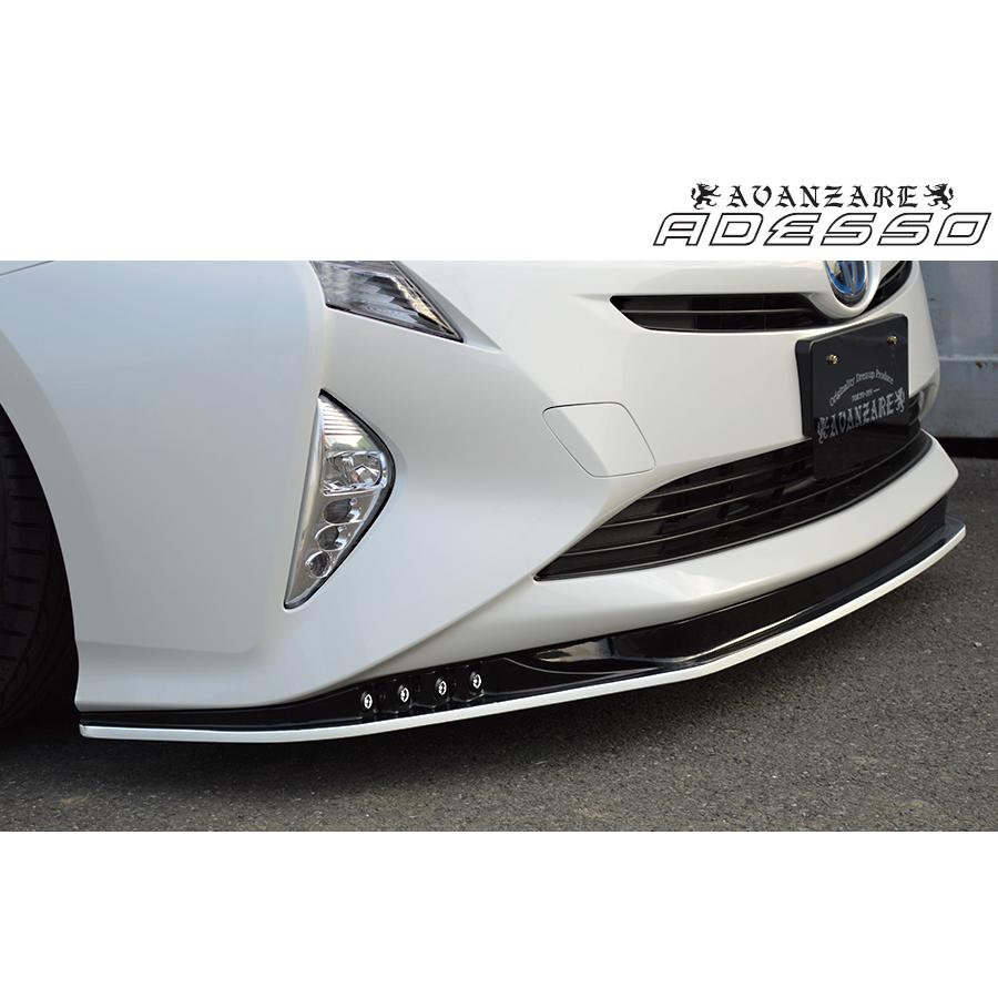 50系プリウス フロントリップスポイラー LEDデイライト付属