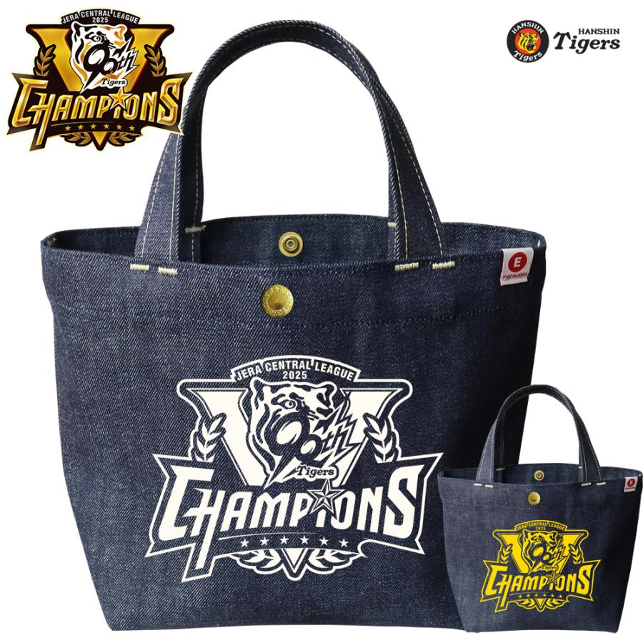 2025阪神タイガース・リーグ優勝記念ロゴ・デニムミニトートバッグ