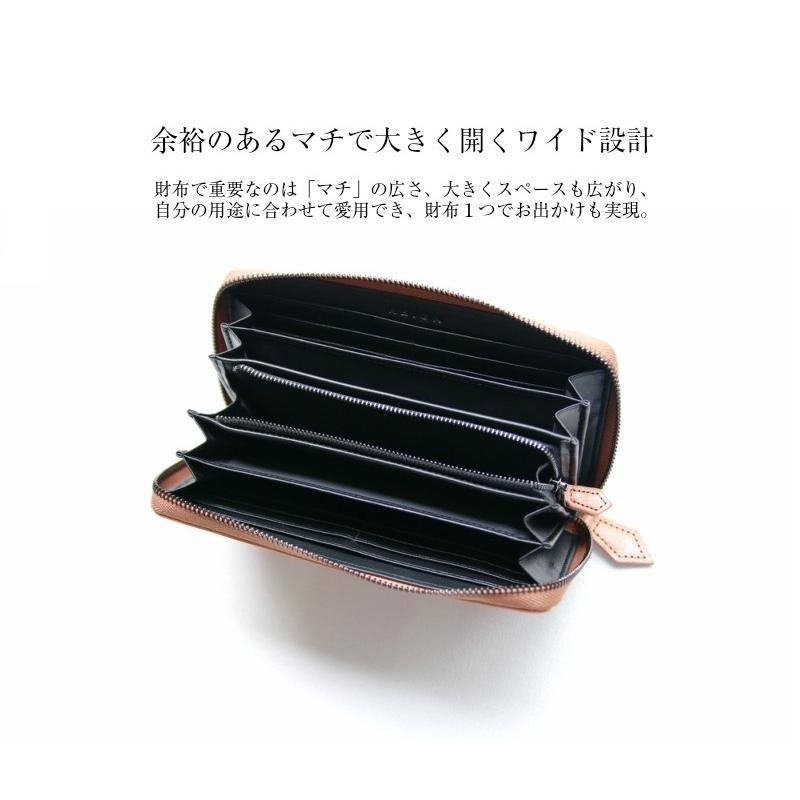 長財布 ブライドルレザー メンズ ラウンドファスナー 本革 財布 レザー