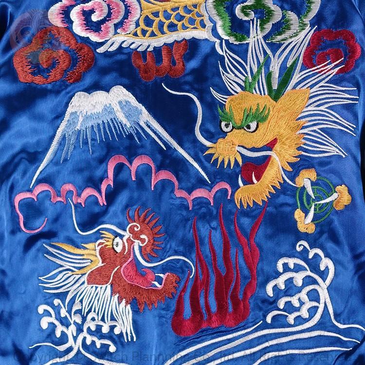 花旅楽団 はなたびがくだんスクリプト 舞妓と日本地図鷹龍虎刺繍 別珍