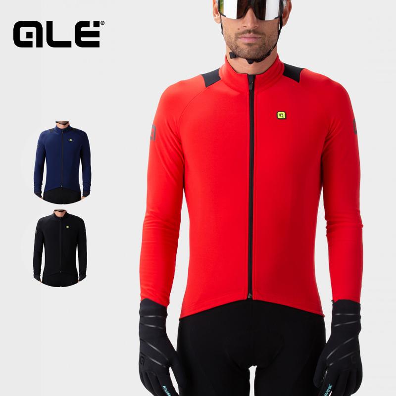 ALE(アレ)サイクルジャージ 長袖 メンズ 秋冬 [10℃/15℃対応] 裏起毛 撥