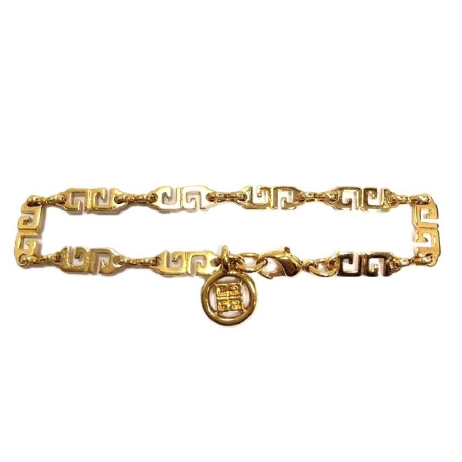 ジバンシー Givenchy ヴィンテージ ブレスレット ゴールド ロゴ GP