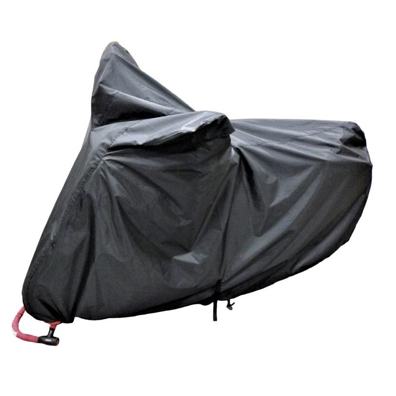 ユニカー工業 ブラックバイクカバー LLサイズ 厚手生地ポリエステル