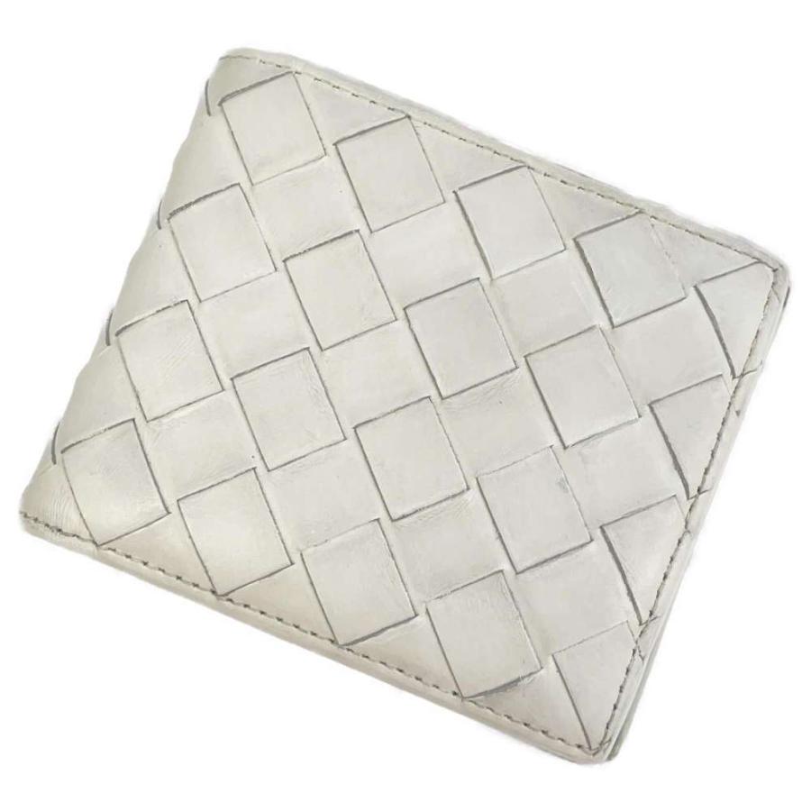 ボッテガヴェネタ 二つ折り財布 イントレチャート レザー BOTTEGA