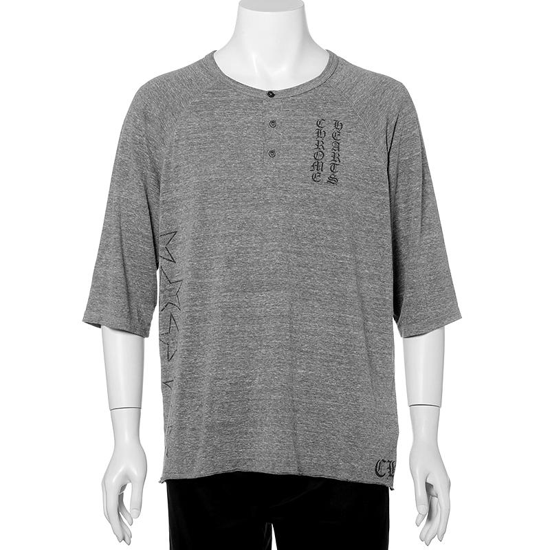 CHROME HEARTS（クロムハーツ） ヘンリーネック 7分袖 カットソー T