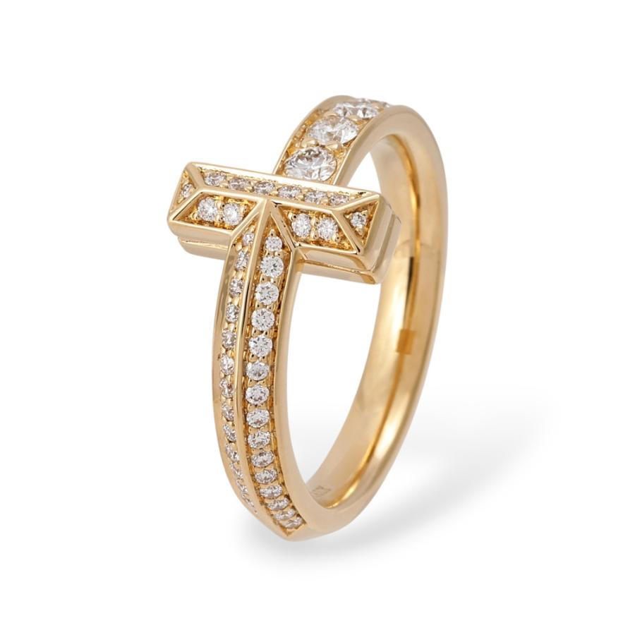 TIFFANY&Co.（ティファニー） T ワン K18イエローゴールド リング 中古