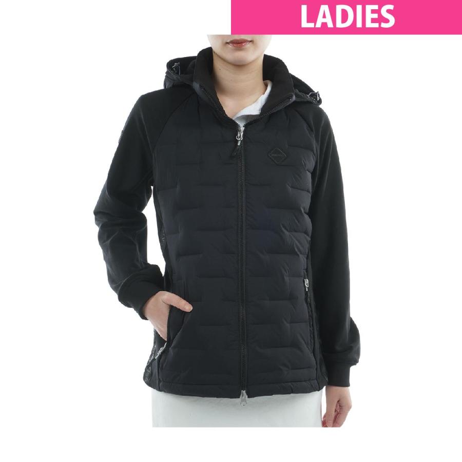 ブリーフィングゴルフ ナイロン ストレッチ ジャケット フーディ 黒