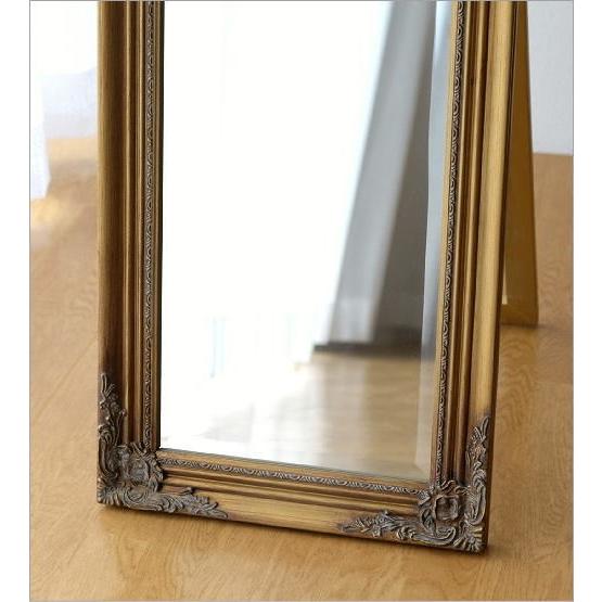 姿見 全身鏡 姿見鏡 スタンドミラー 全身 アンティーク おしゃれ 幅40