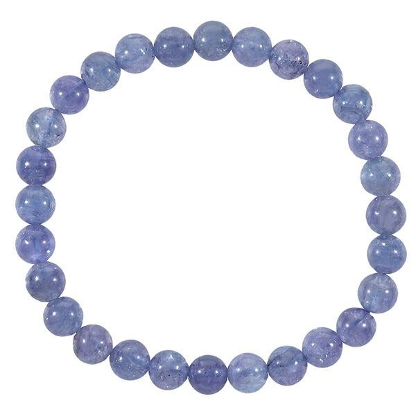 タンザナイト 高品質 ブレスレット 6mm 16cm レディースS サイズ