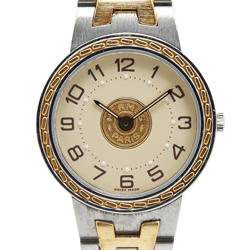 HERMES（エルメス） セリエ 腕時計 クオーツ ゴールド文字盤