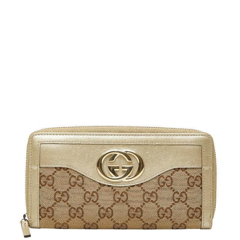 GUCCI（グッチ） GGキャンバス インターロッキングG ラウンド