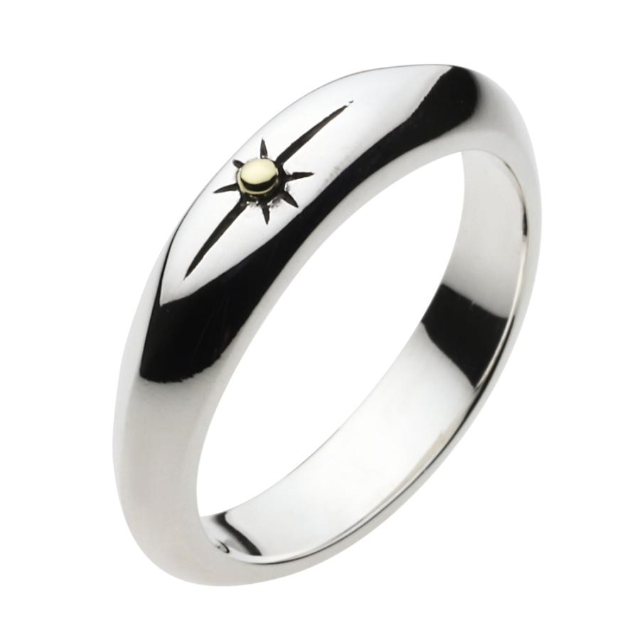 シルバーリング 指輪 メンズ ネイティブ サン 太陽 シンプル
