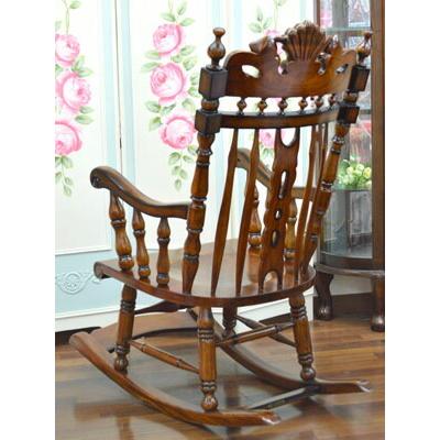 高級 マホガニー ロッキングチェア 木製 アンティーク 家具 クラシック