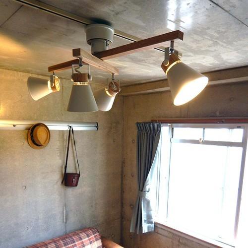 t*k様 照明 LC10798 4灯シーリングライト スライダー ヴィンテージシ t