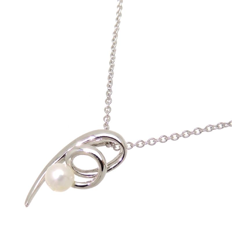 飯能本店］TASAKI タサキ（田崎真珠） SV パール ネックレス シルバー