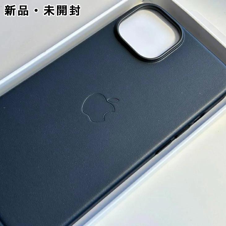 iPhone 14 Apple純正 MagSafe対応 レザーケース・ミッドナイト 新品