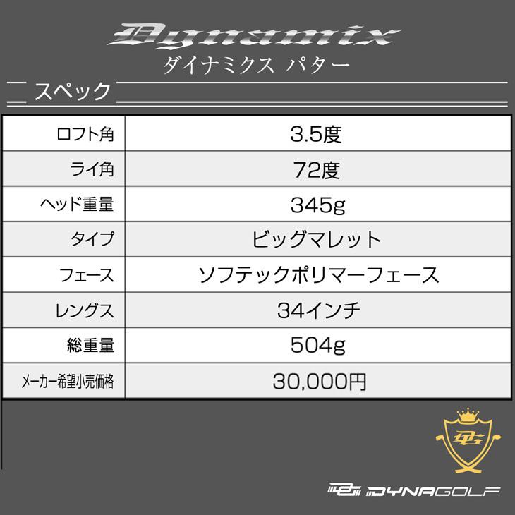 DYNAGOLF（ダイナゴルフ） ゴルフ クラブ メンズ パター マレット型 34