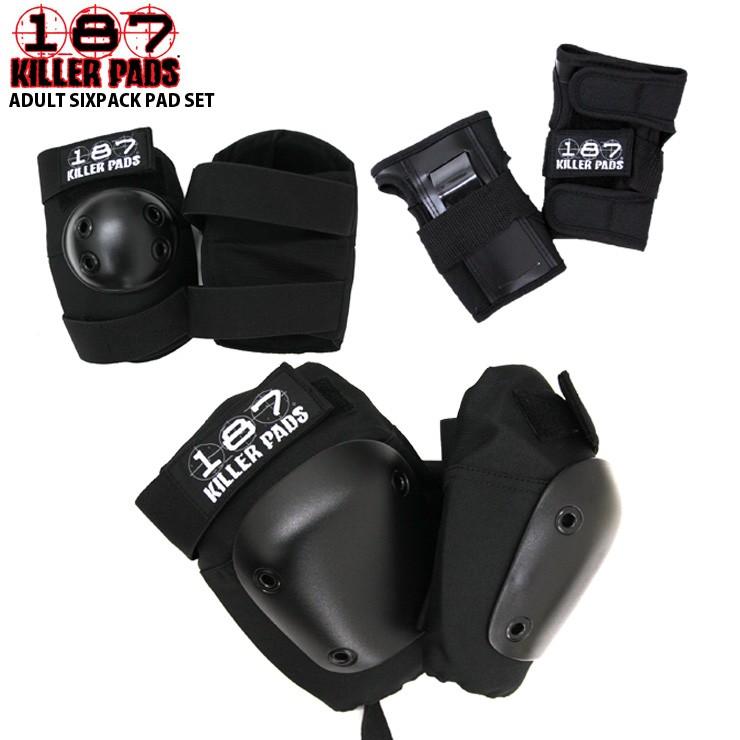 187 KILLER ADULT SIXPACK PAD SET BLK キラーパッド 男女兼用