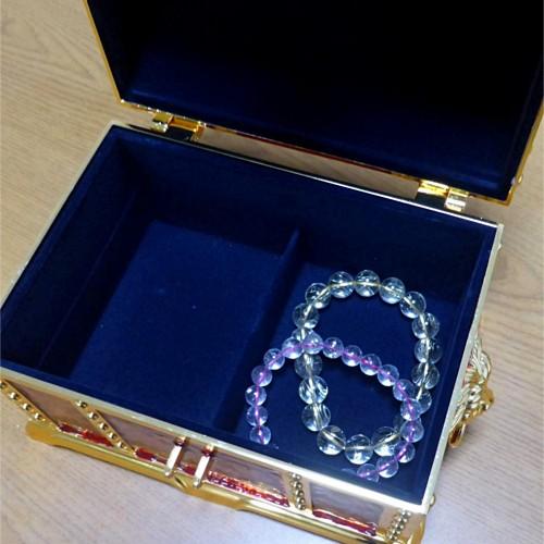 鍵付き 宝箱 アクセサリーケース ジュエリーボックス トレジャー