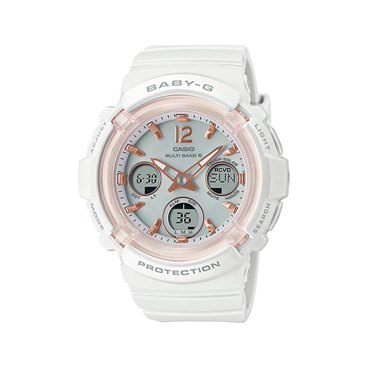 BABY-G ベビーG 電波ソーラー ホワイト ピンク BGA-2800-7AJF CASIO