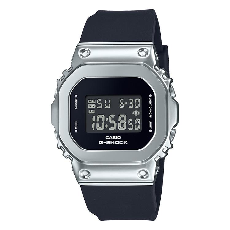 G-SHOCK gショック WOMEN メタルベゼル デジタル ブラック シルバー