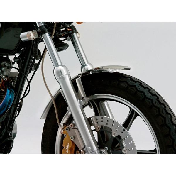 DAYTONA（デイトナ） ステンレスショートフェンダー フロント SR400