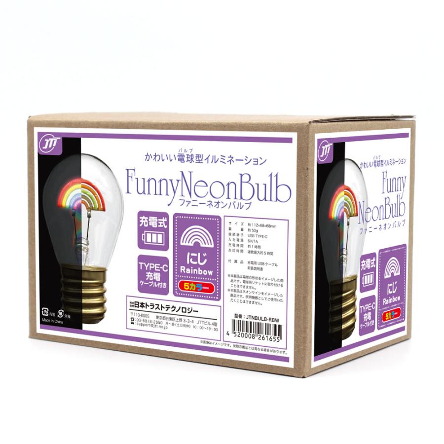 LED インテリア 小物 ネオン 電球型 イルミネーション ファニーネオン