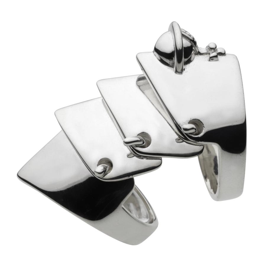 シルバーリング 指輪 メンズ アーマーリング シンプル 太め 大ぶり