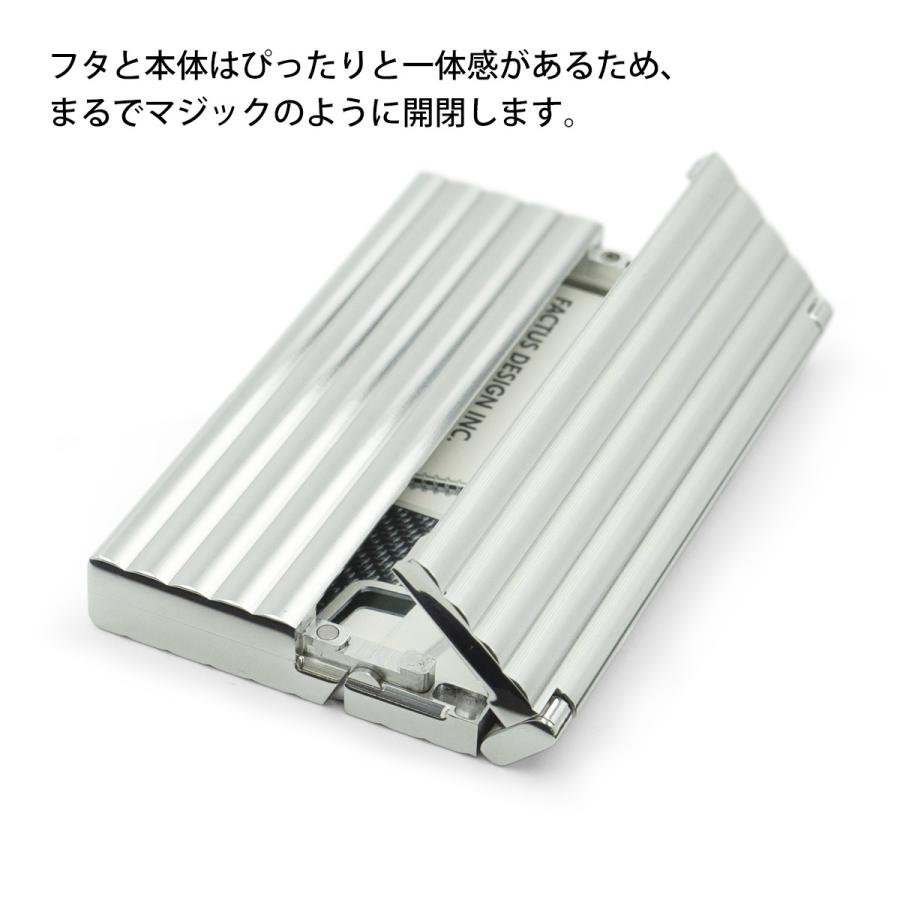 FACTRON ジュラルミン削り出し高級カードケース 名刺ケース 名刺入れ
