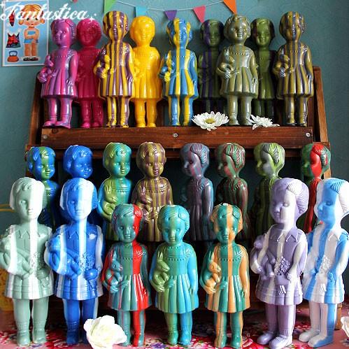 クロネットドール ホワイト＆ブルー・ストライプ−A White & Blue