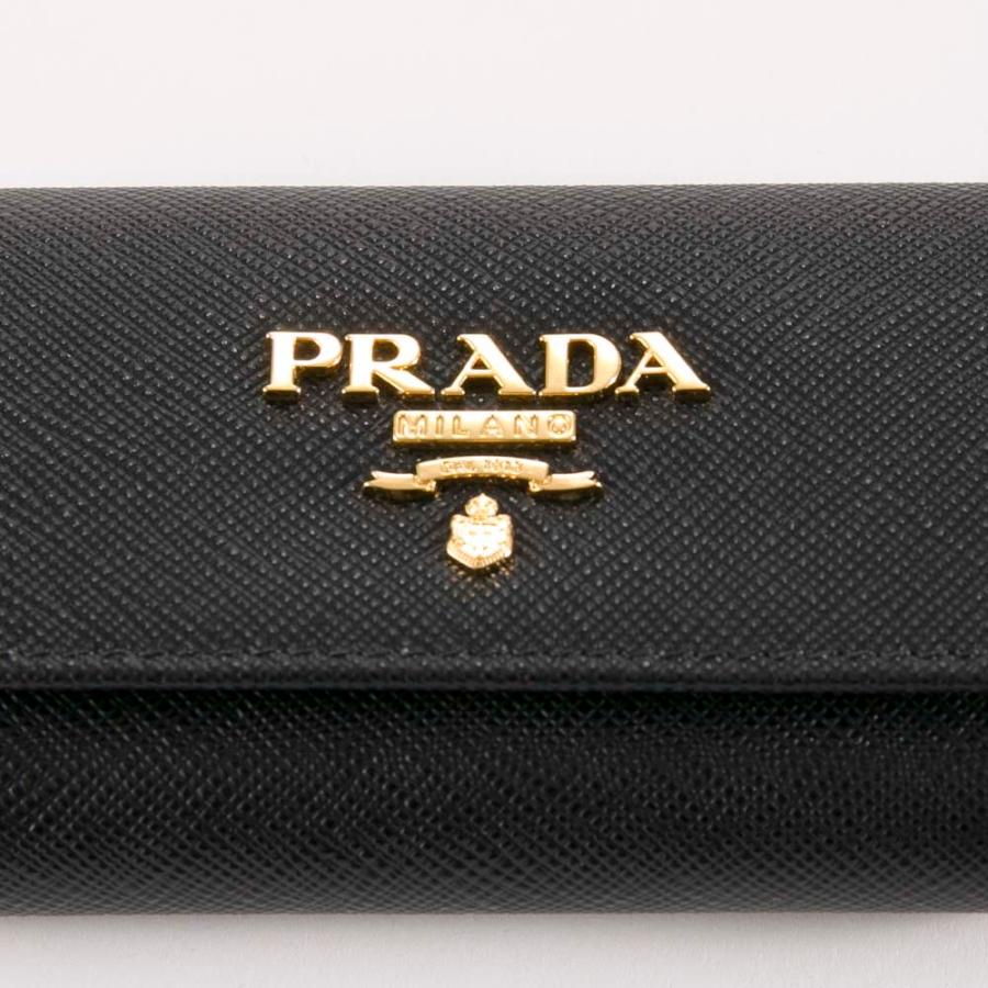 PRADA（プラダ） キーケース SAFFIANO MULTICOLOR 4連 KR付/NERO+