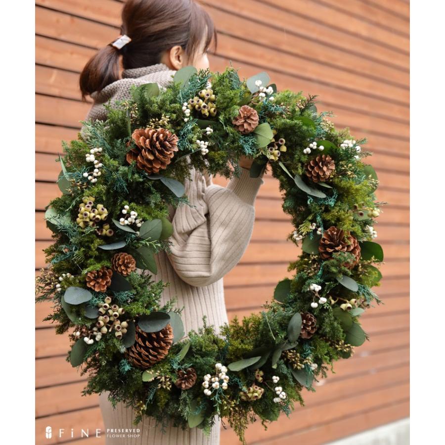 クロンヌ・ドゥ・ノエル プリザーブドフラワー クリスマス リース 特大