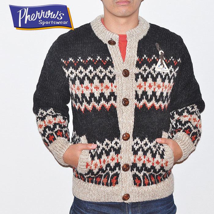 Pherrow's（フェローズ） カーディガン ハンドニット ネパール