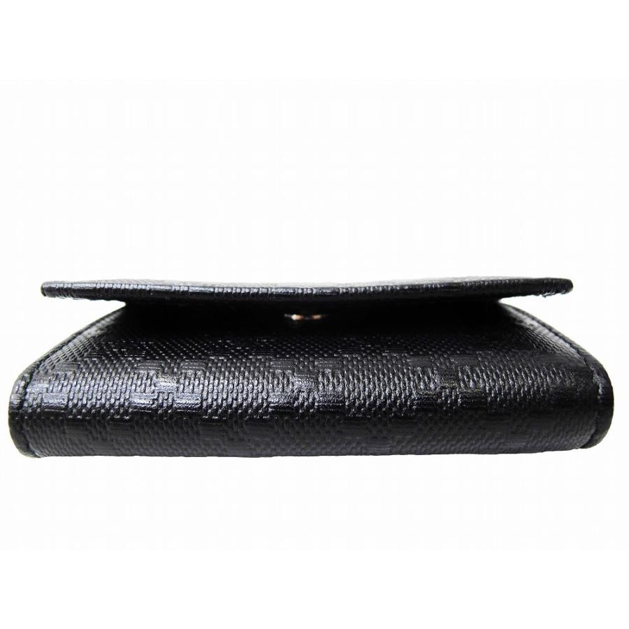 GG (新品）グッチ GUCCI ディアマンテ レザー 6連 キーケース 黒