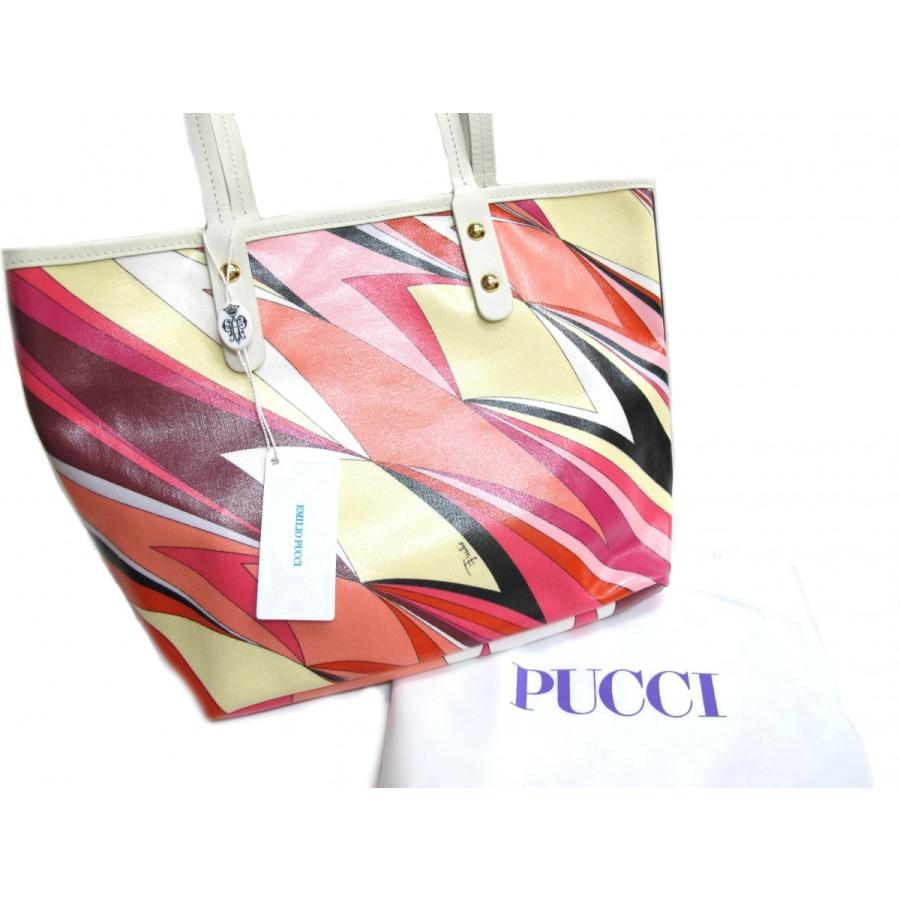 EMILIO PUCCI（エミリオプッチ） トートバッグ キャンバス×レザー