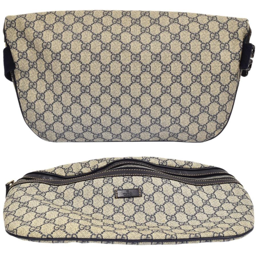 GUCCI（グッチ） GGスプリーム ウエストバッグ ボディバッグ ネイビー