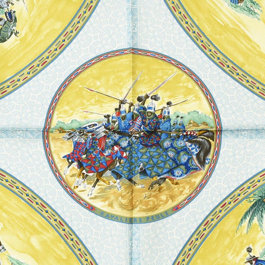 HERMES（エルメス） スカーフ カレ90 民族 アフリカ 狩り シルク