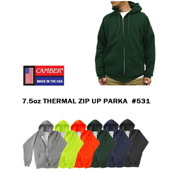 キャンバー ヘビーウェイトジップアップパーカー #531 CAMBER CHILL