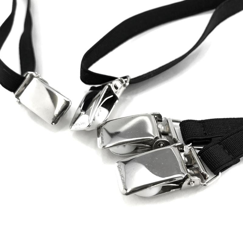 Dior HOMME ディオール オム サスペンダー Homme レザー ブラック