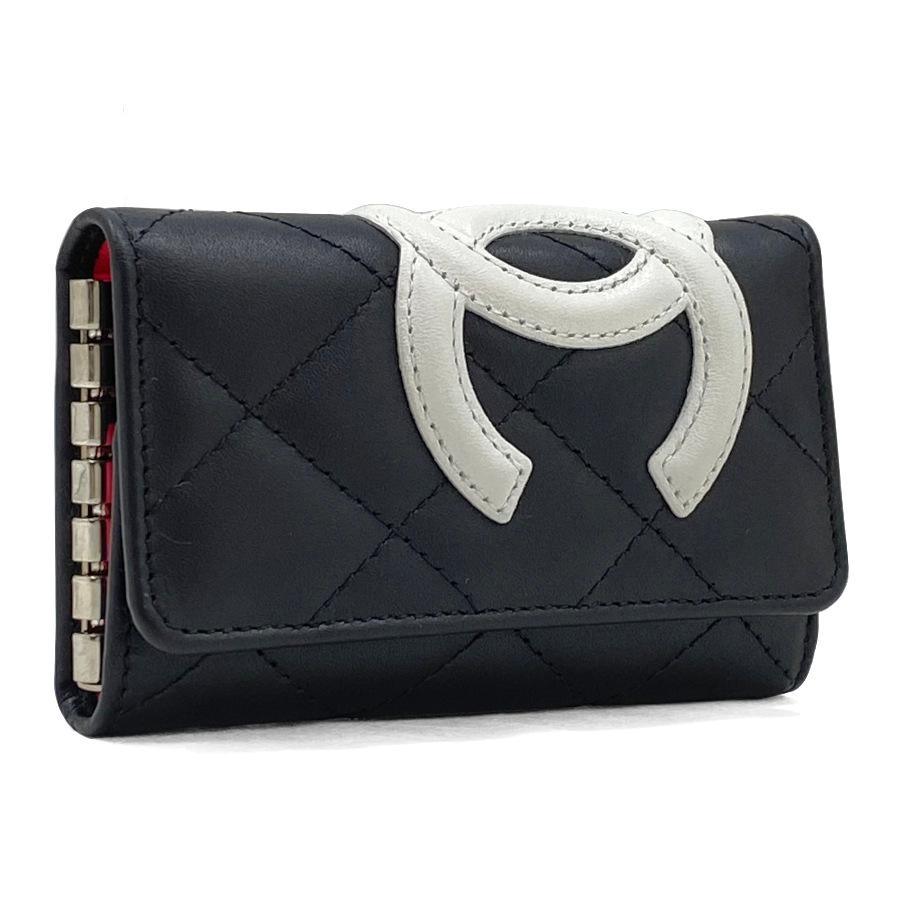 CHANEL（シャネル） ココマーク キーケース ブラック ホワイト ピンク